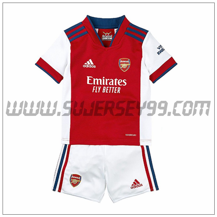 Primera Equipacion del Arsenal Ninos 2021 2022