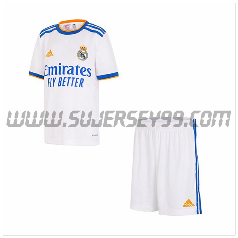 Primera Equipacion del Real Madrid Ninos 2021 2022