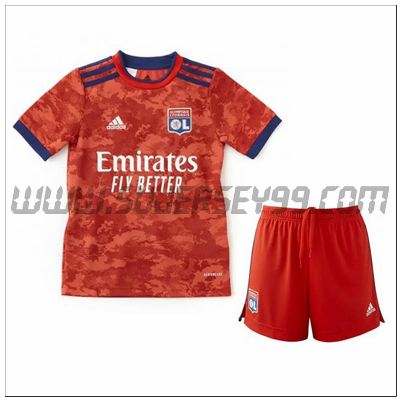 Segunda Equipacion del Lyon OL Ninos 2021 2022