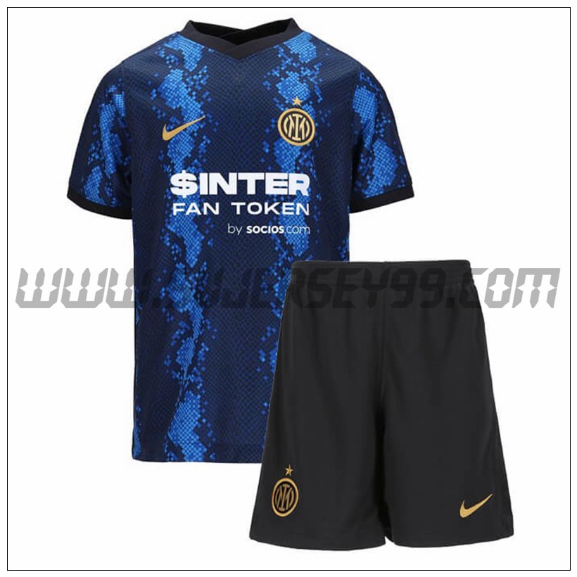 Primera Equipacion del Inter Milan Ninos 2021 2022