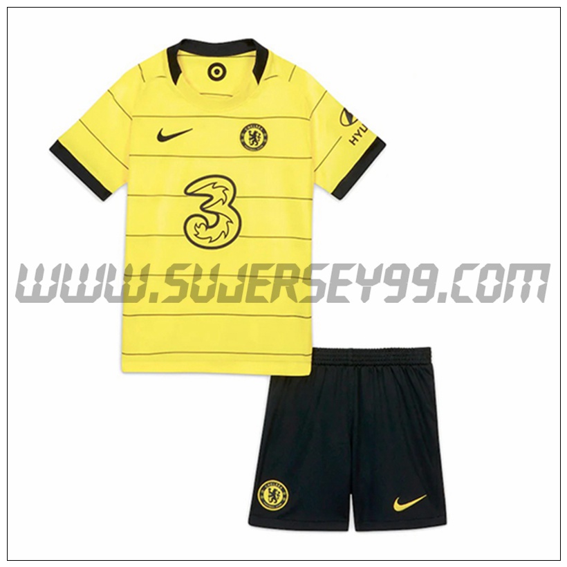 Segunda Equipacion del FC Chelsea Ninos 2021 2022