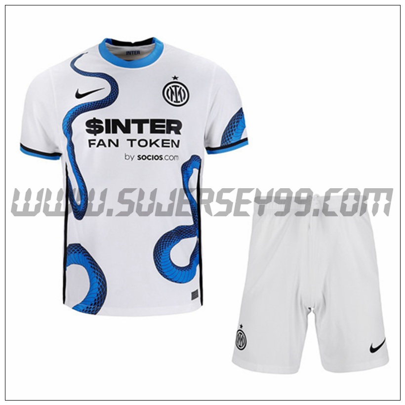 Segunda Equipacion del Inter Milan Ninos 2021 2022