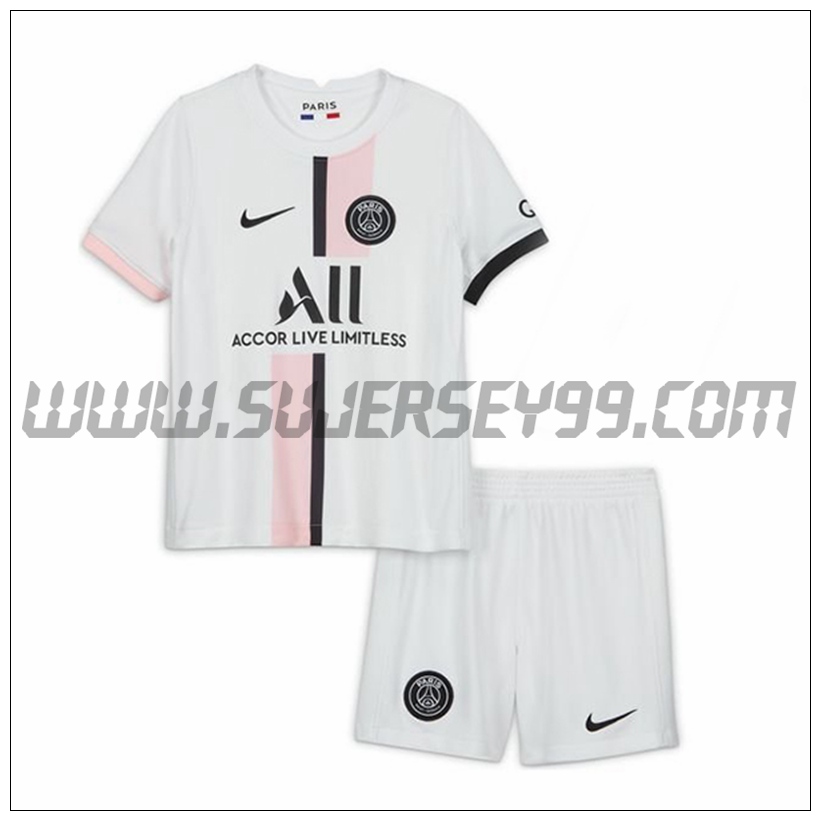 Segunda Equipacion del Paris PSG Ninos 2021 2022