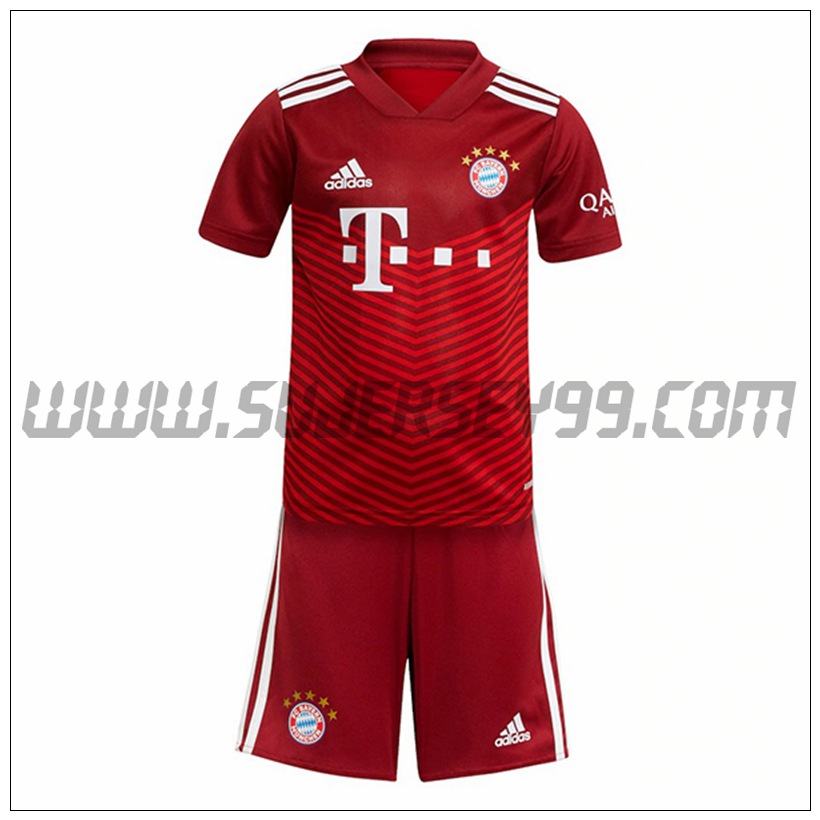 Primera Equipacion del Bayern Munich Ninos 2021 2022