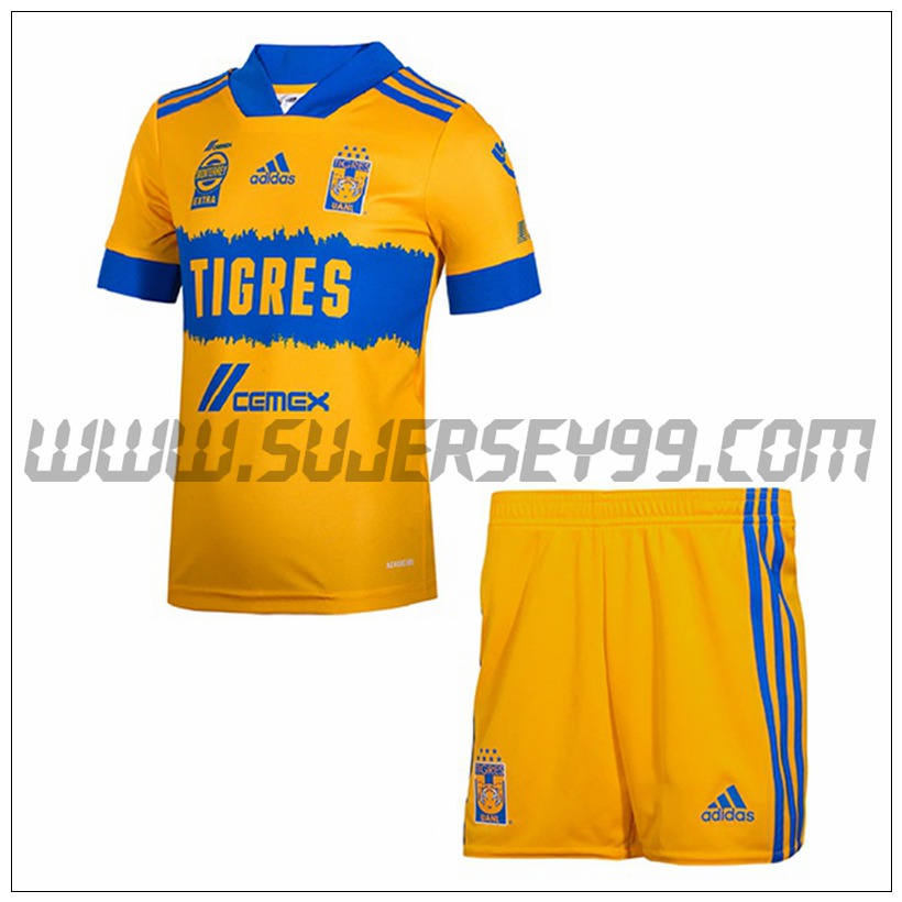 Primera Equipacion del Tigres UANL Ninos 2021 2022