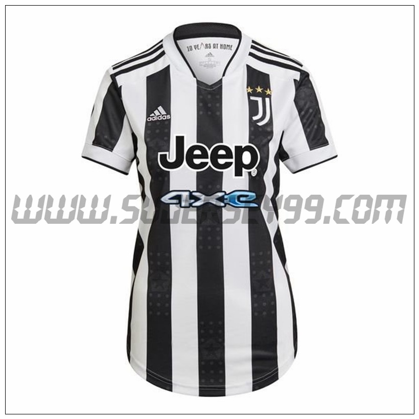 Primera Camiseta Futbol Juventus Mujer 2021 2022