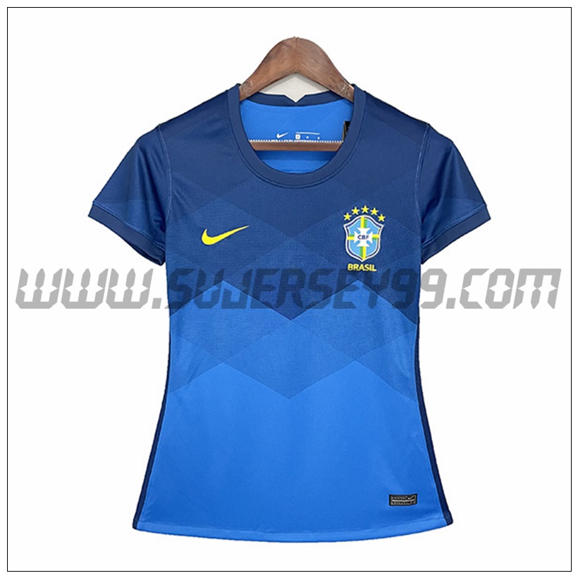 Segunda Camiseta Futbol Brasil Mujer 2021 2022