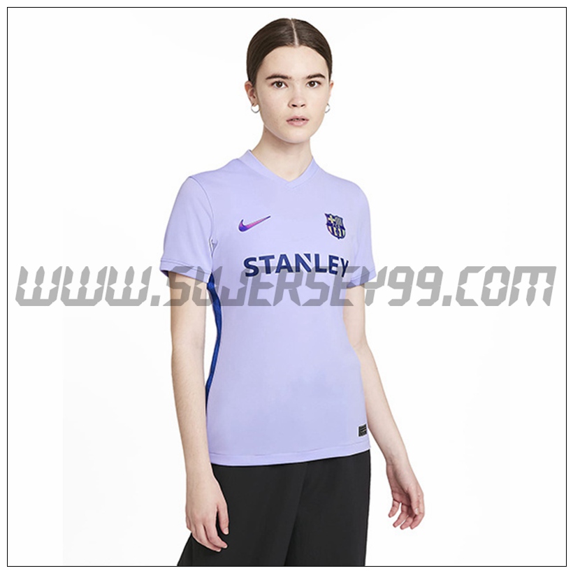 Segunda Camiseta Futbol FC Barcelona Mujer 2021 2022