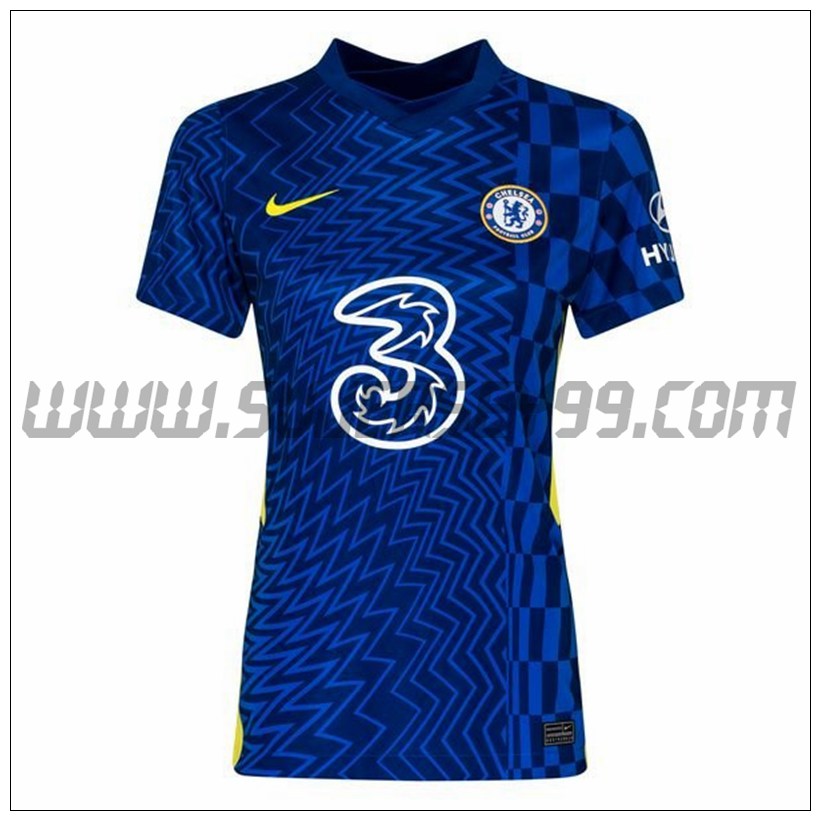 Primera Camiseta Futbol FC Chelsea Mujer 2021 2022