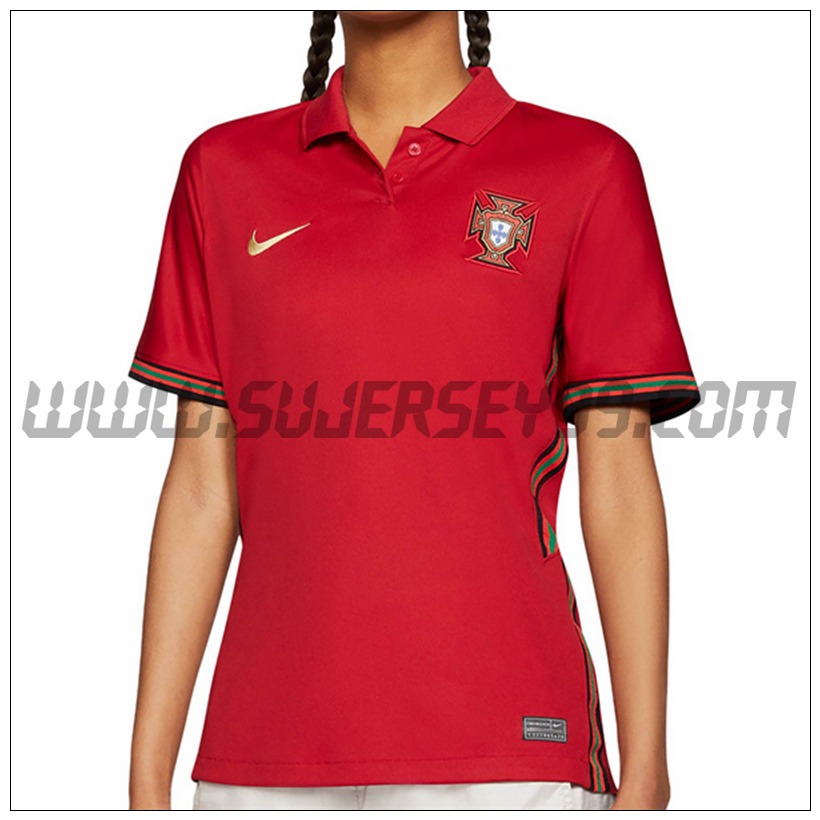 Primera Camiseta Futbol Portugal Mujer 2021 2022