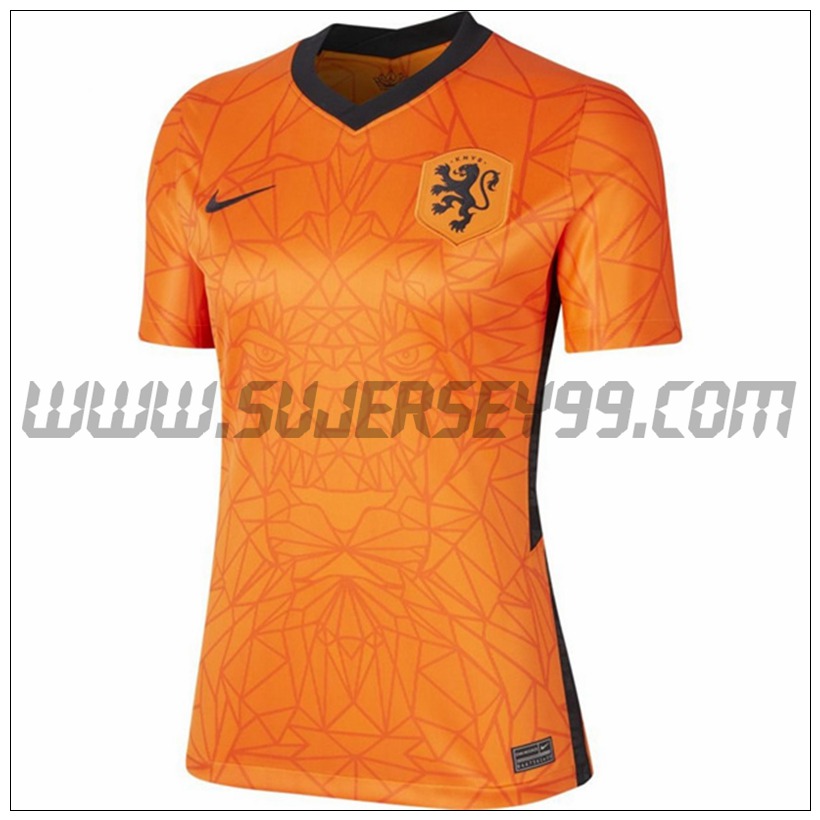 Primera Camiseta Futbol Paises Bajos Mujer 2021 2022