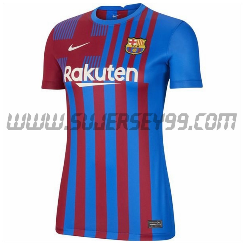 Primera Camiseta Futbol FC Barcelona Mujer 2021 2022