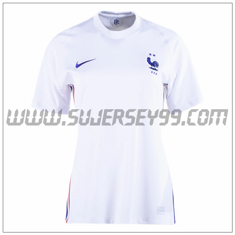 Segunda Camiseta Futbol Francia Mujer 2021 2022