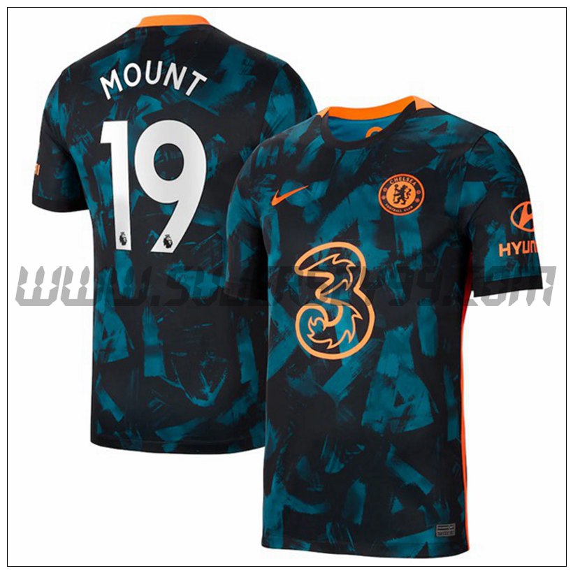 Tercera Camiseta Futbol FC Chelsea Mount 19 2021 2022