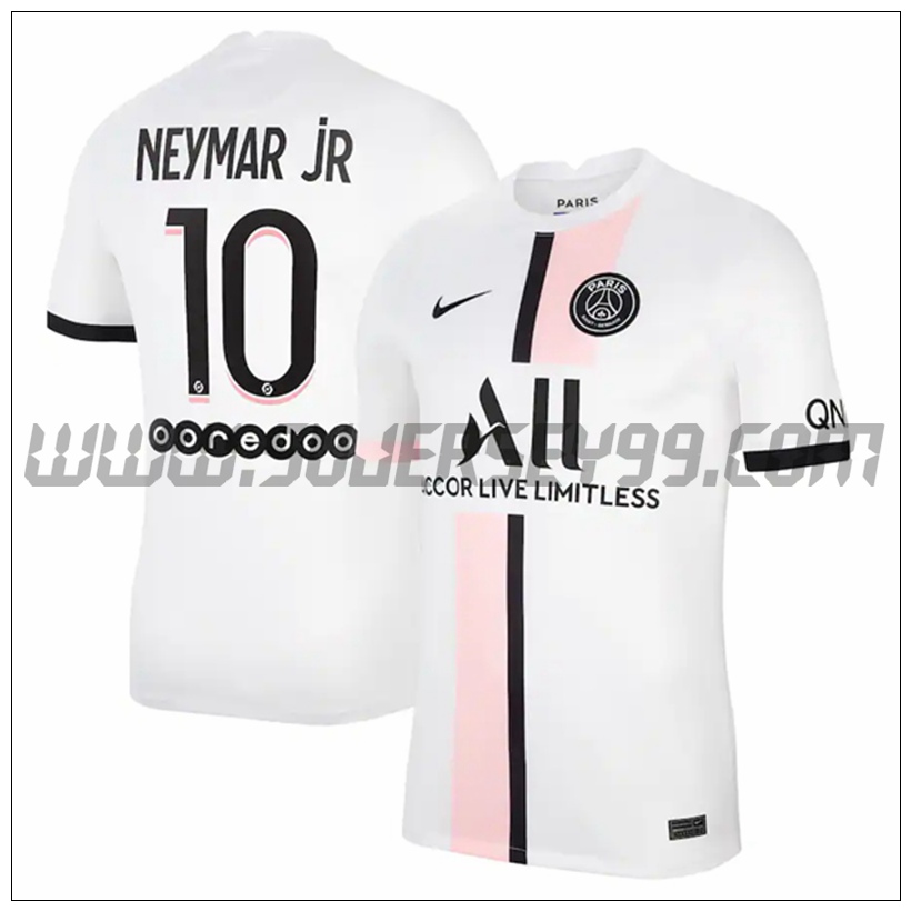 Segunda Camiseta Futbol PSG Jordan Neymar Jr 10 2021 2022