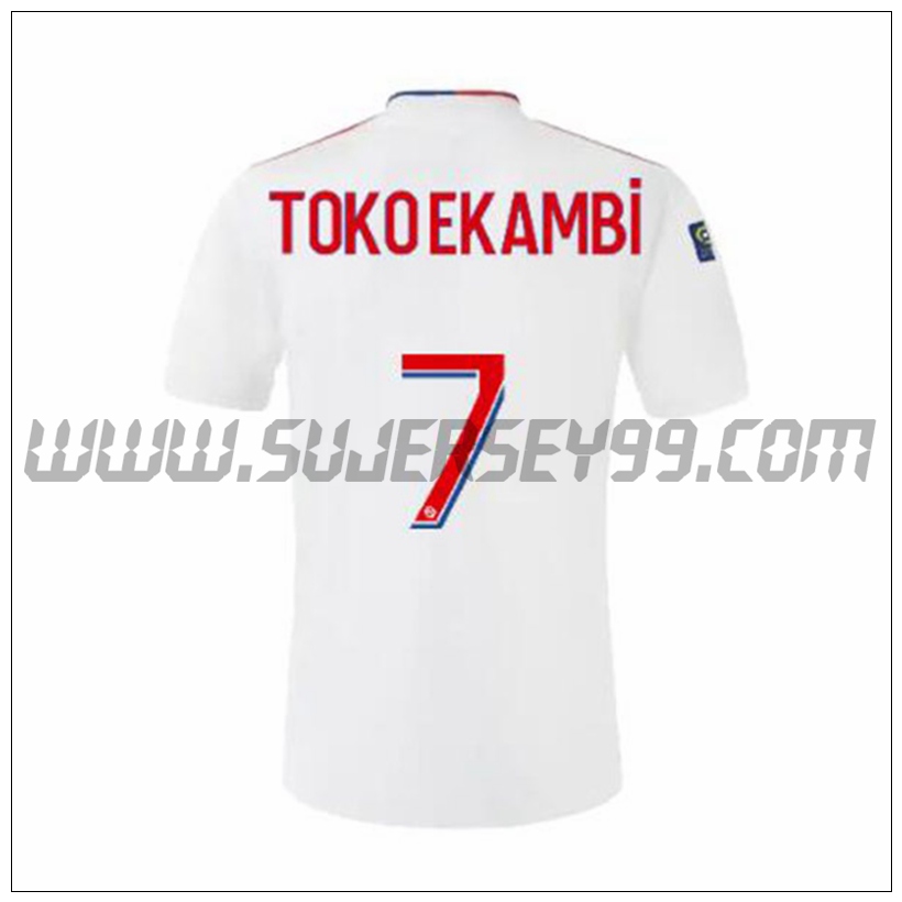 Primera Camiseta Futbol Lyon OL TOKO EKAMBI 7 2021 2022