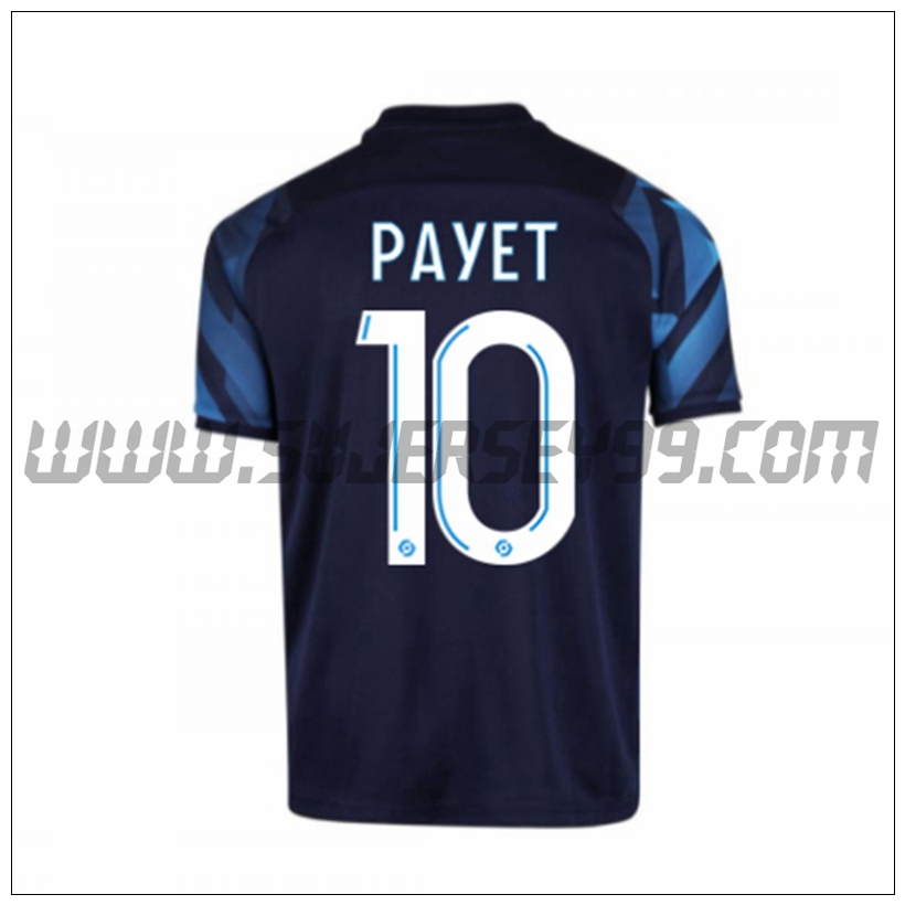 Segunda Camiseta Futbol Marsella OM PAYET 10 2021 2022