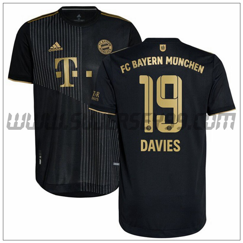 Segunda Camiseta Futbol Bayern de Munich Davies 19 2021 2022