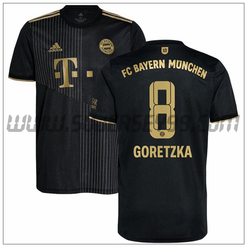 Segunda Camiseta Futbol Bayern de Munich Goretzka 8 2021 2022