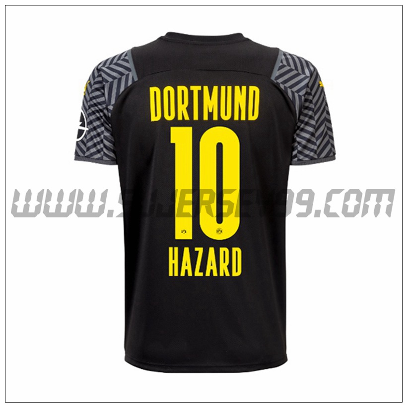 Segunda Camiseta Futbol Dortmund BVB Hazard 10 2021 2022