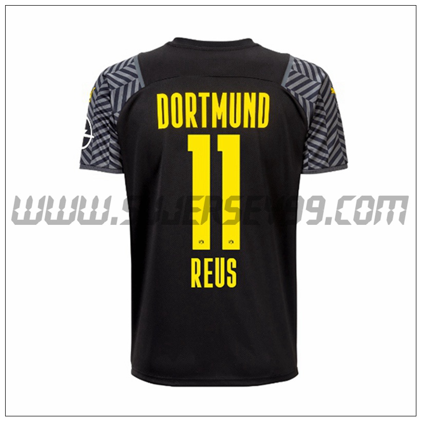 Segunda Camiseta Futbol Dortmund BVB Reus 11 2021 2022