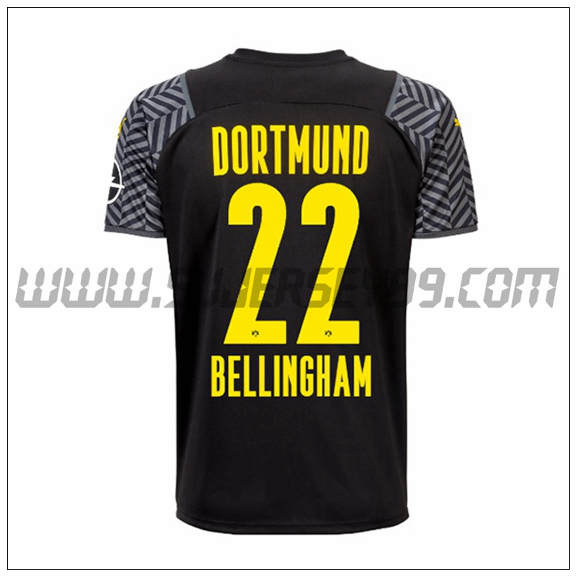 Segunda Camiseta Futbol Dortmund BVB Bellingham 22 2021 2022