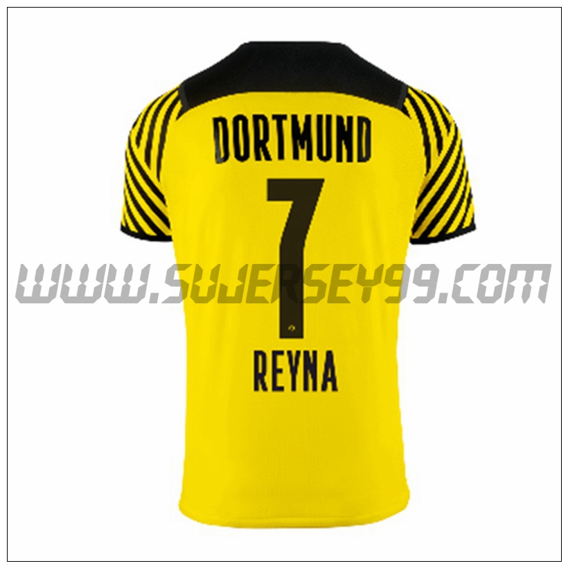 Primera Camiseta Futbol Dortmund BVB Reyna 7 2021 2022