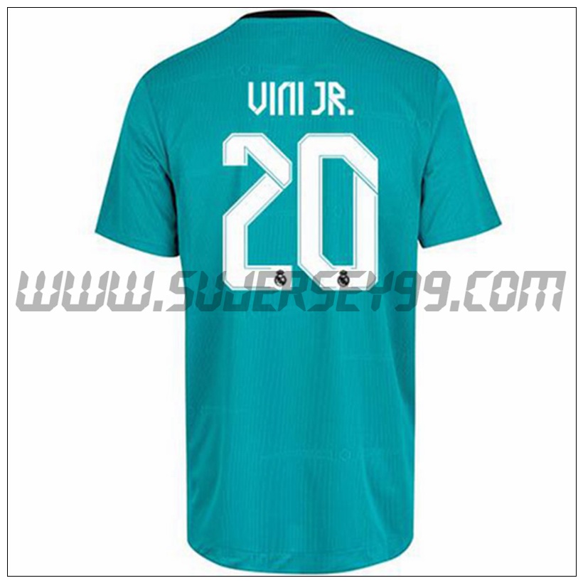 Tercera Camiseta Futbol Real Madrid Vini Jr 20 2021 2022