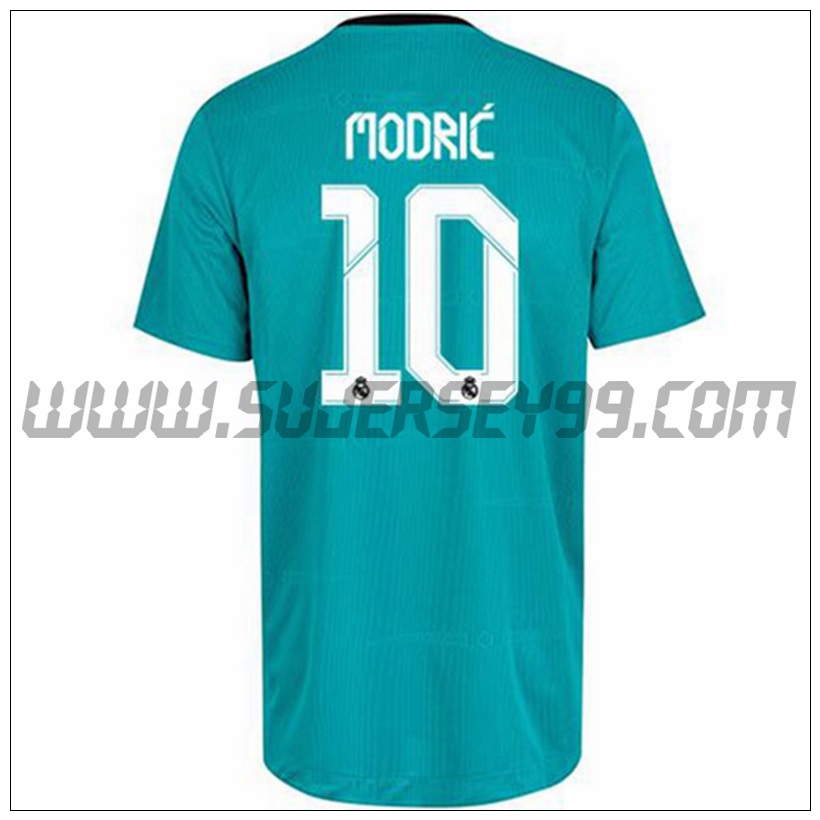 Tercera Camiseta Futbol Real Madrid Modric 10 2021 2022