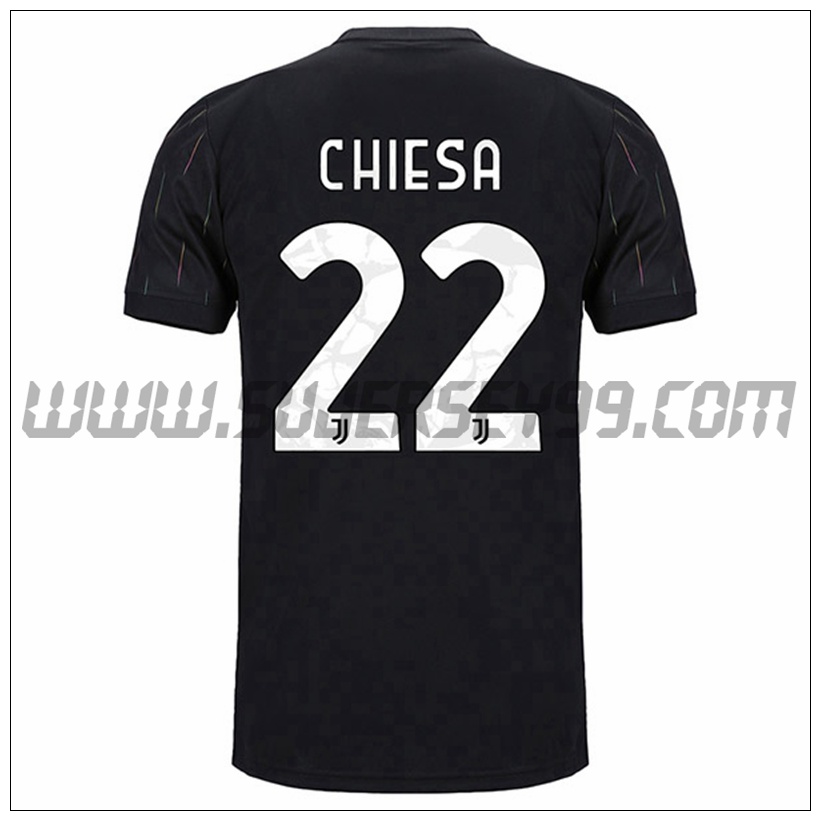 Segunda Camiseta Futbol Juventus CHIESA 22 2021 2022