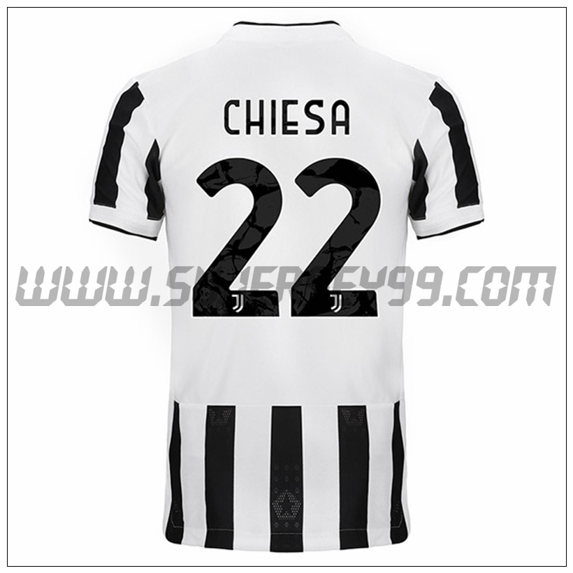 Primera Camiseta Futbol Juventus CHIESA 22 2021 2022