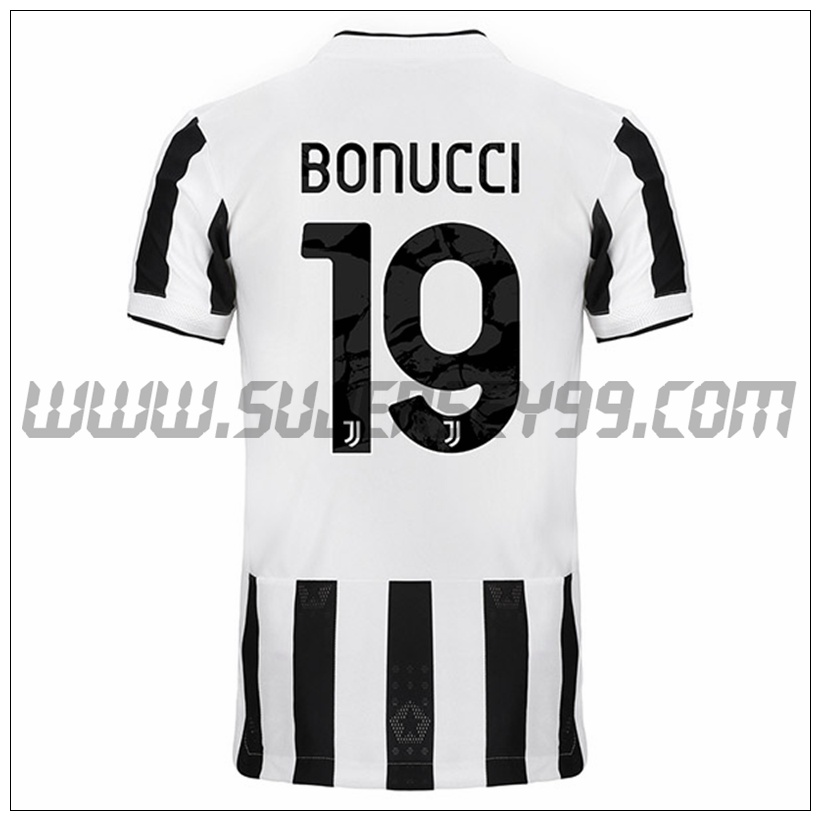 Primera Camiseta Futbol Juventus BONUCCI 19 2021 2022