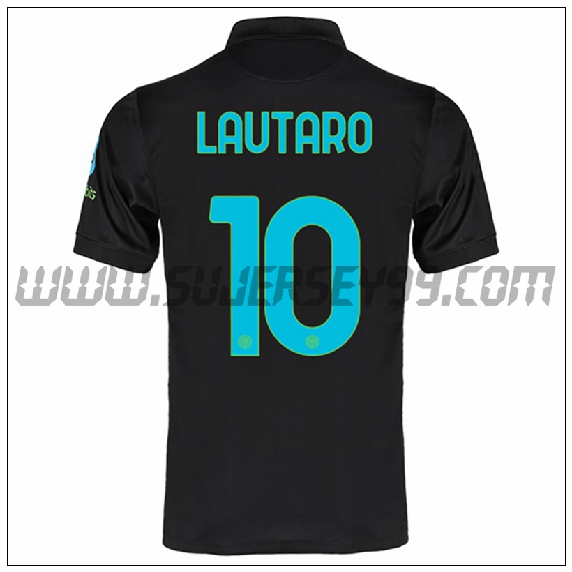 Tercera Camiseta Futbol Inter Milan LAUTARO 10 2021 2022