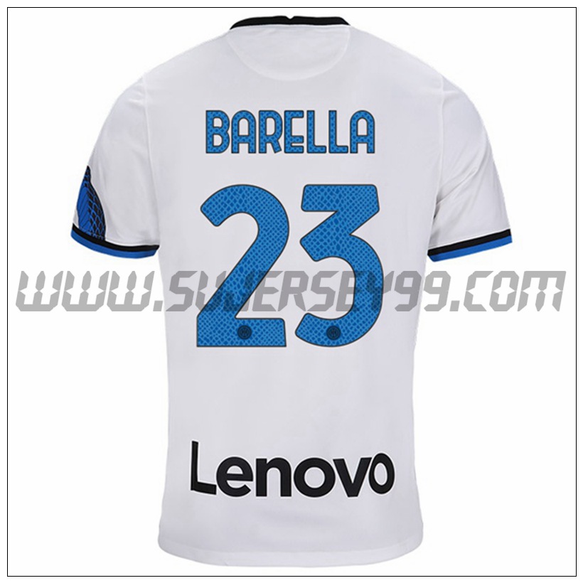 Segunda Camiseta Futbol Inter Milan BARELLA 23 2021 2022