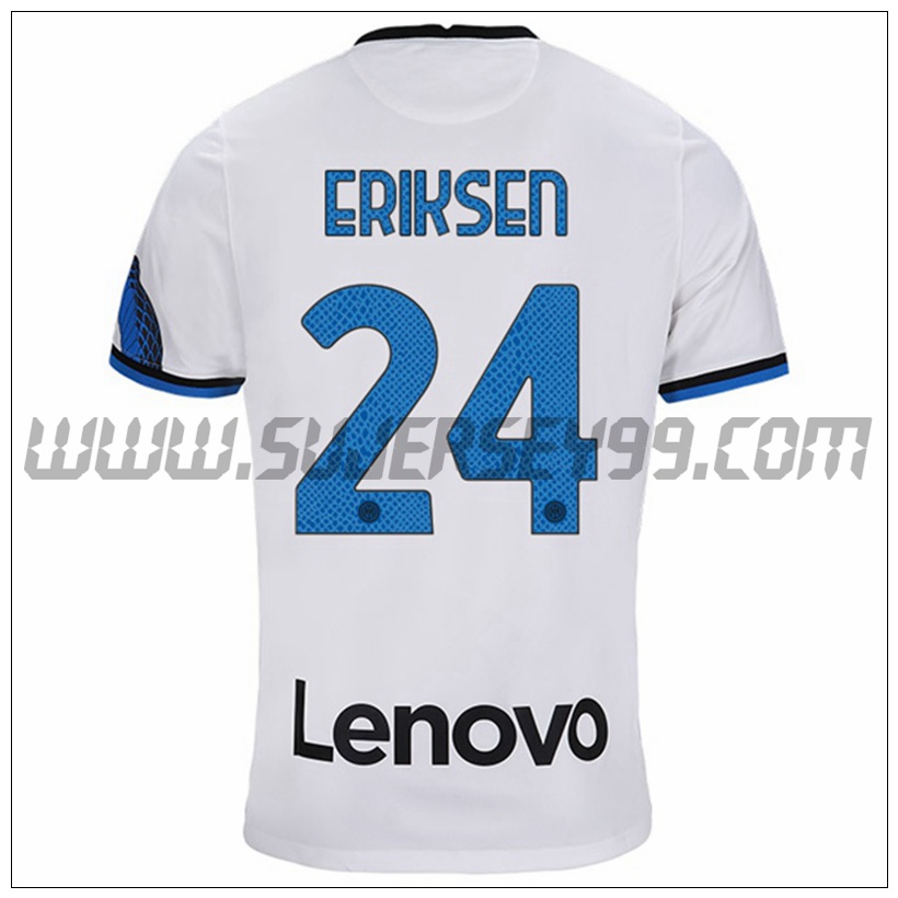 Segunda Camiseta Futbol Inter Milan ERIKSEN 24 2021 2022