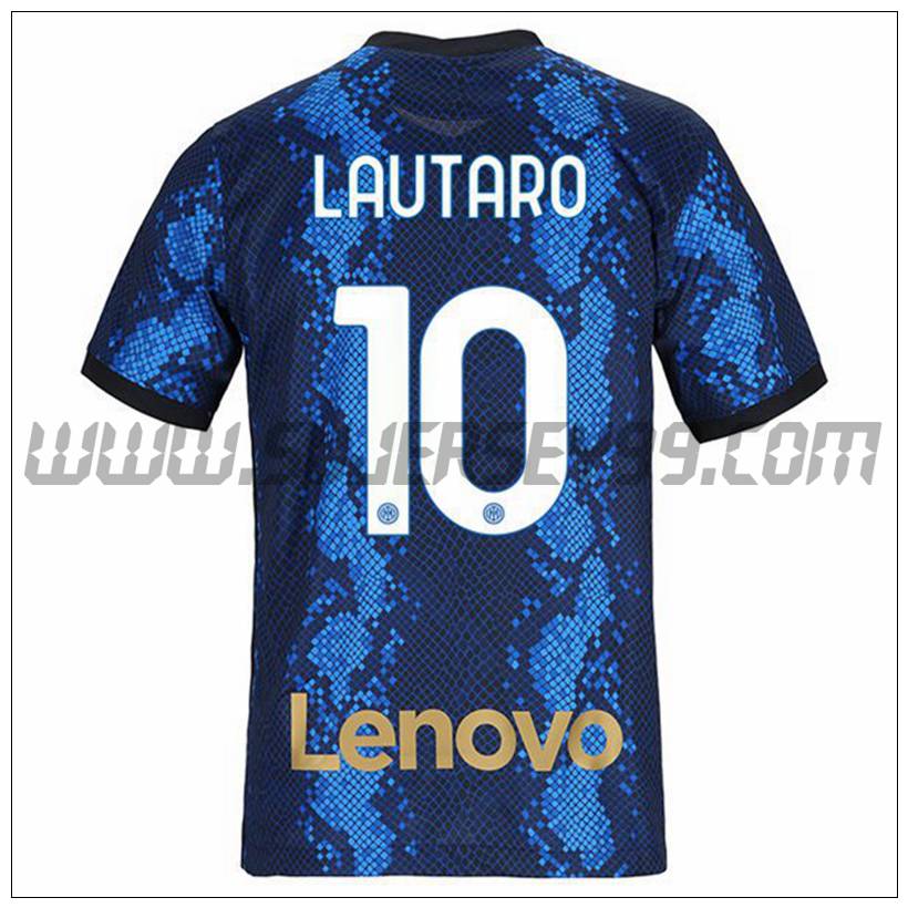 Primera Camiseta Futbol Inter Milan LAUTARO 10 2021 2022