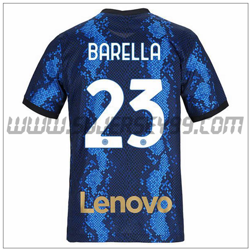 Primera Camiseta Futbol Inter Milan BARELLA 23 2021 2022