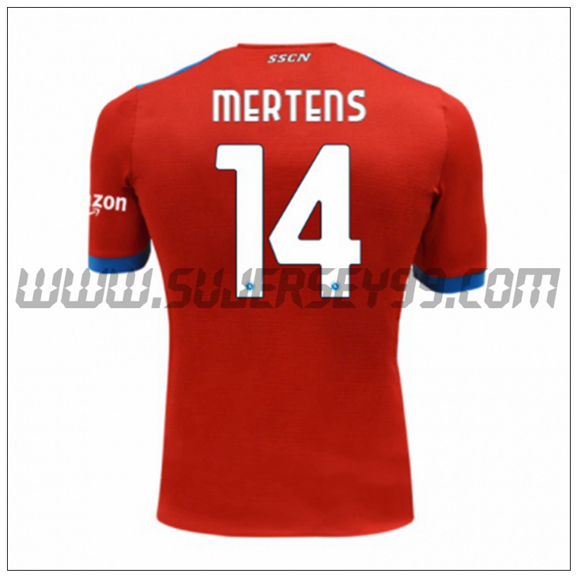 Tercera Camiseta Futbol SSC Napoles MERTENS 14 2021 2022