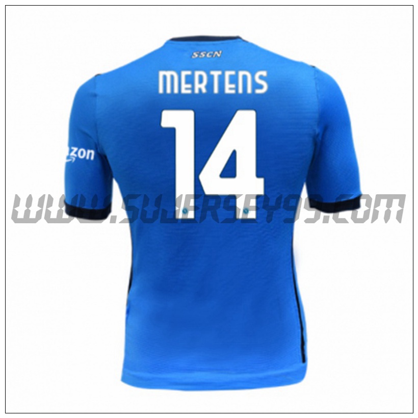 Primera Camiseta Futbol SSC Napoles MERTENS 14 2021 2022