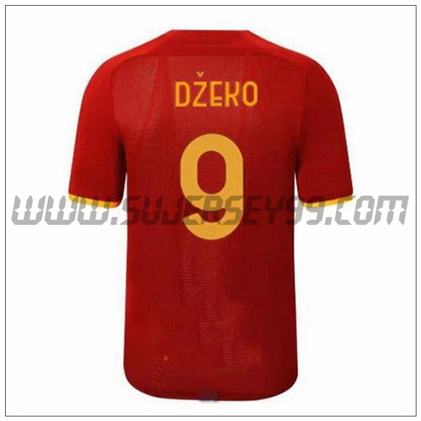 Tercera Camiseta Futbol AS Roma DZEKO 9 2021 2022