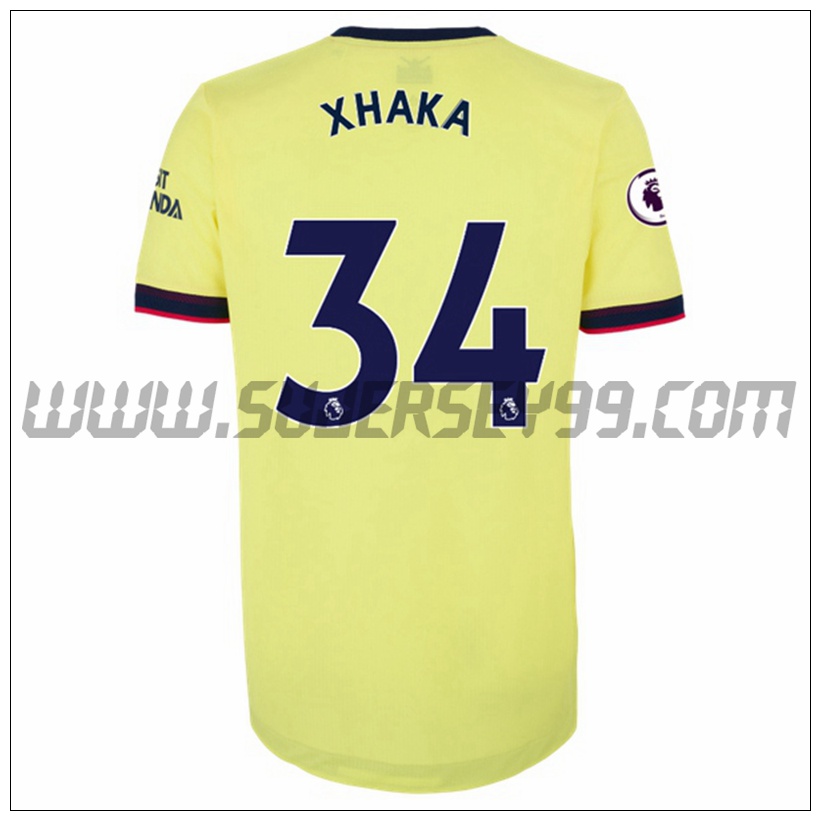 Segunda Camiseta Futbol FC Arsenal Granit Xhaka 34 2021 2022