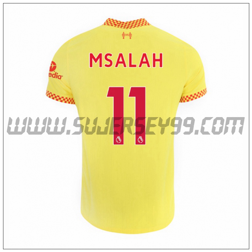 Tercera Camiseta Futbol FC Liverpool Mohamed Salah 11 2021 2022