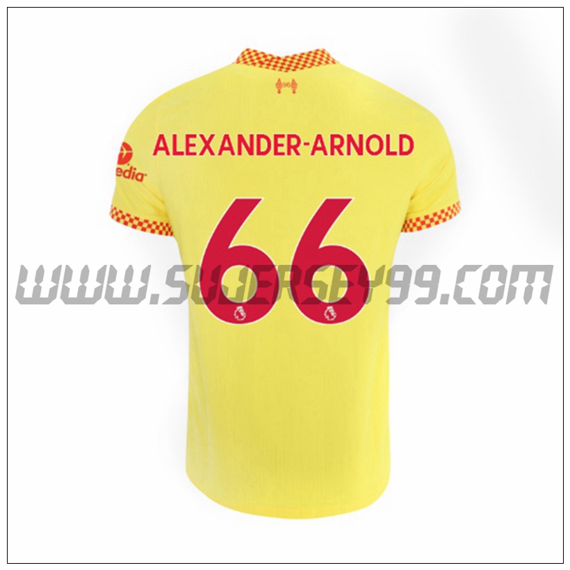 Tercera Camiseta Futbol FC Liverpool Alexander Arnold 66 2021 2022