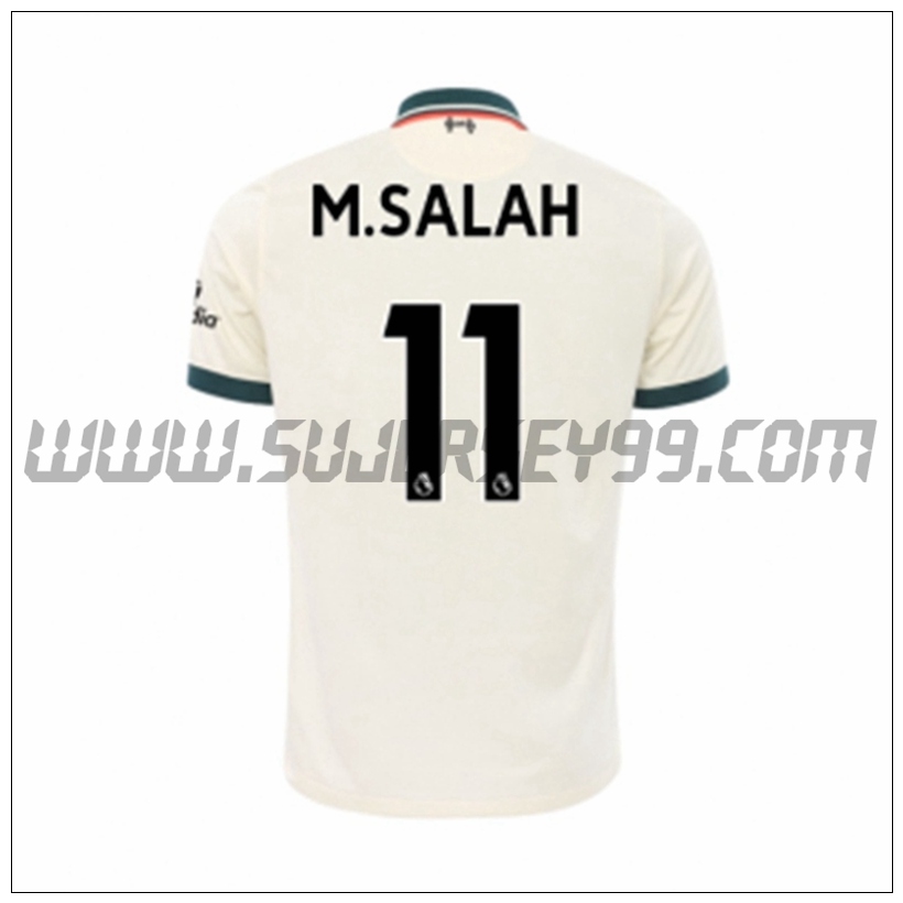 Segunda Camiseta Futbol FC Liverpool Mohamed Salah 11 2021 2022