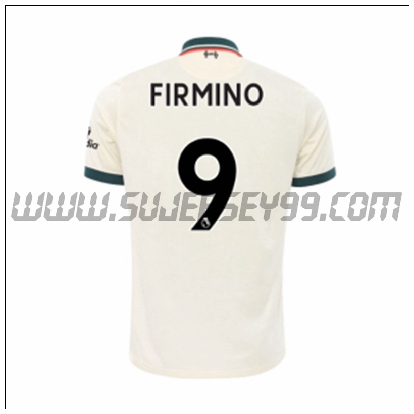 Segunda Camiseta Futbol FC Liverpool Roberto Firmino 9 2021 2022