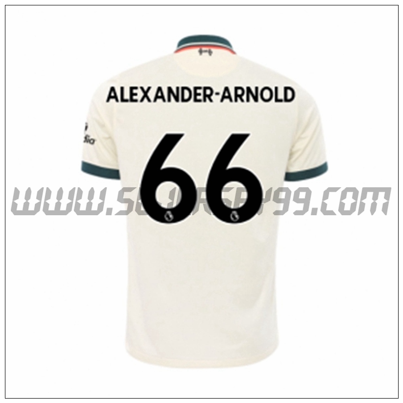 Segunda Camiseta Futbol FC Liverpool Alexander Arnold 66 2021 2022