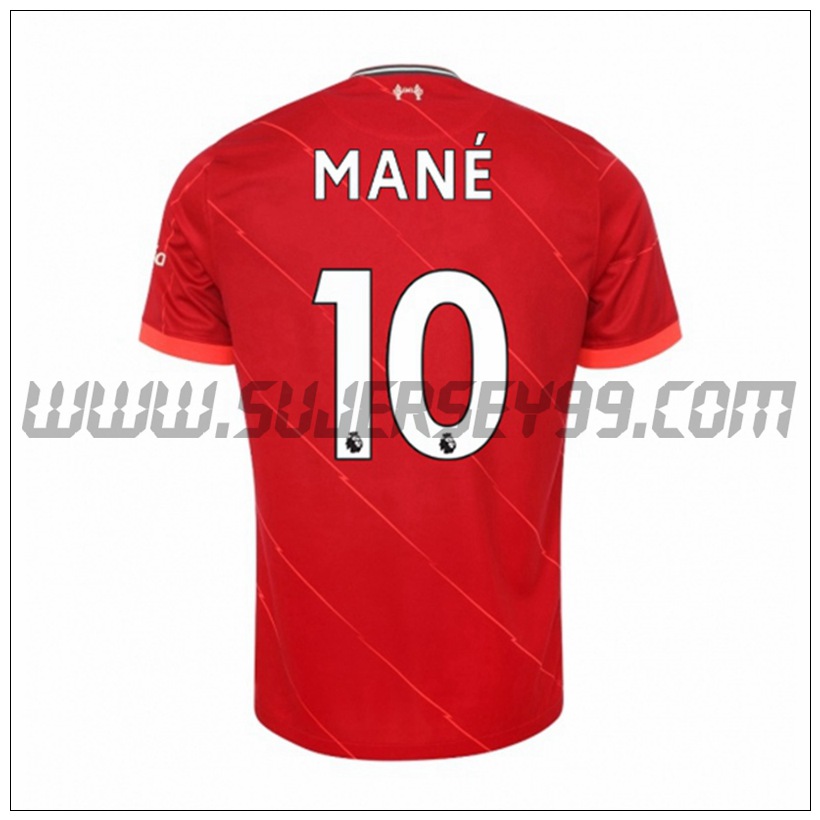 Primera Camiseta Futbol FC Liverpool Sadio Mane 10 2021 2022