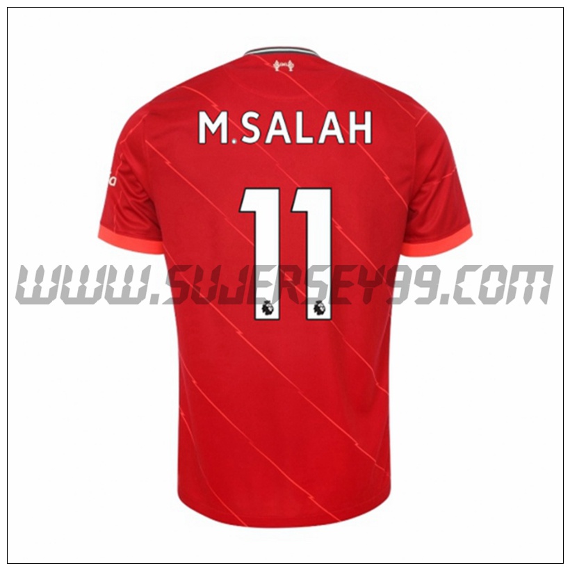 Primera Camiseta Futbol FC Liverpool Mohamed Salah 11 2021 2022