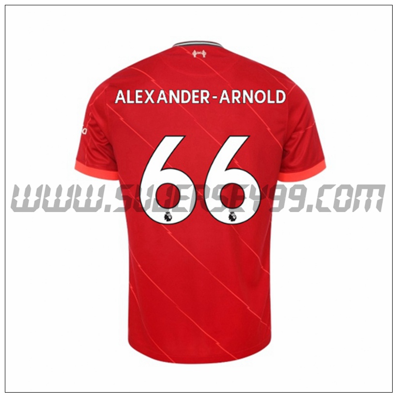 Primera Camiseta Futbol FC Liverpool Alexander Arnold 66 2021 2022