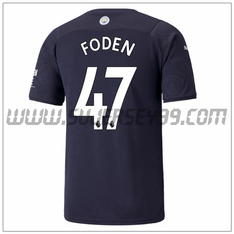 Tercera Camiseta Futbol Manchester City FODEN 47 2021 2022